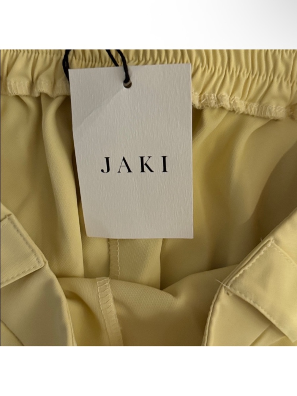 JAKI LONDON Yellow Wide-Leg Trousers - Picture 3 of 4